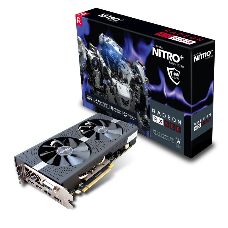 Sapphire RX 580 4GB GDDR5 NITRO+OC